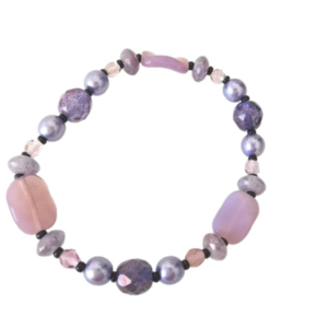 HOST PICK! Czech bead stretch bracelet lavender purple 🆕